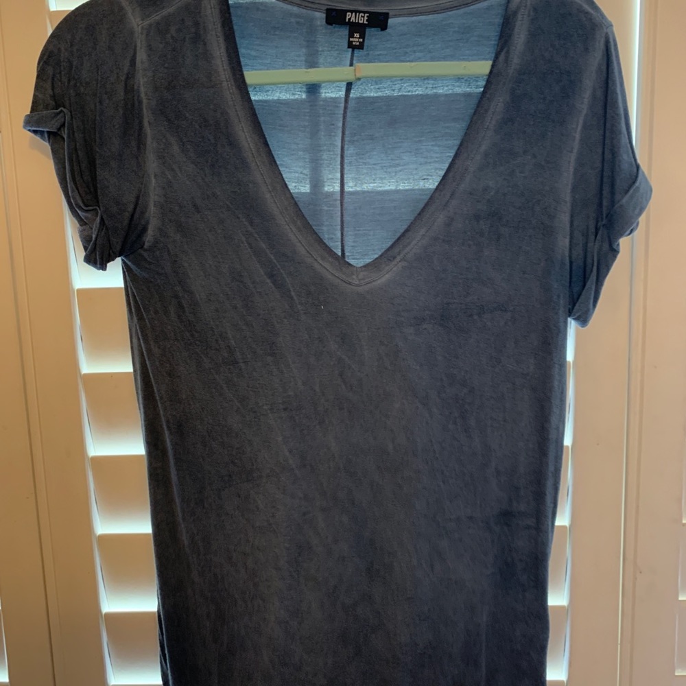 Faded blue Paige denim shirt